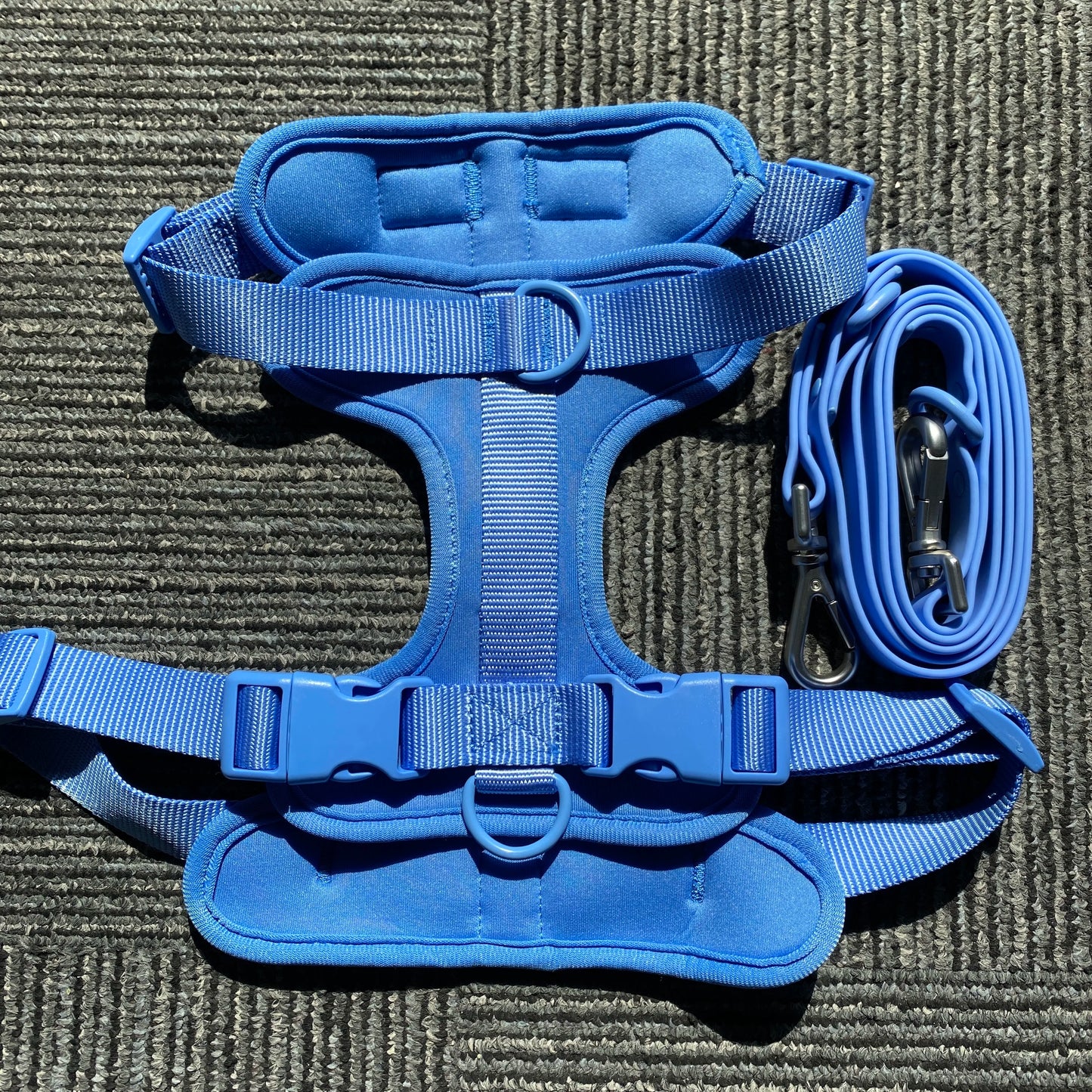 Dog Harness And Leash Set, Waterproof Easy To Clean Dog Leash Adjustable Dog Vest Harness With Dog Poop Bag Holder For Small, Me
