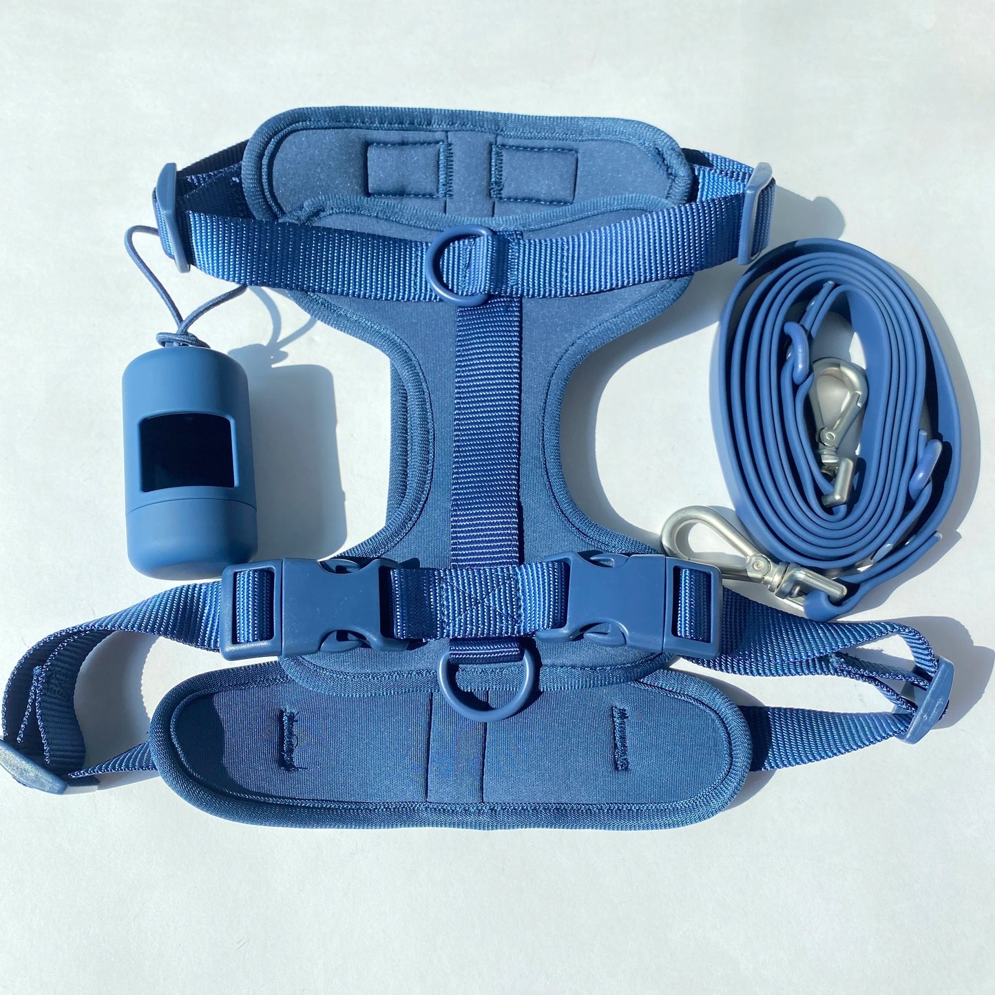 Dog Harness And Leash Set, Waterproof Easy To Clean Dog Leash Adjustable Dog Vest Harness With Dog Poop Bag Holder For Small, Me