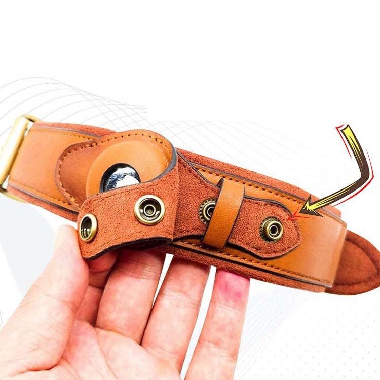 Premium Leather Dog Collar With Location Tracking