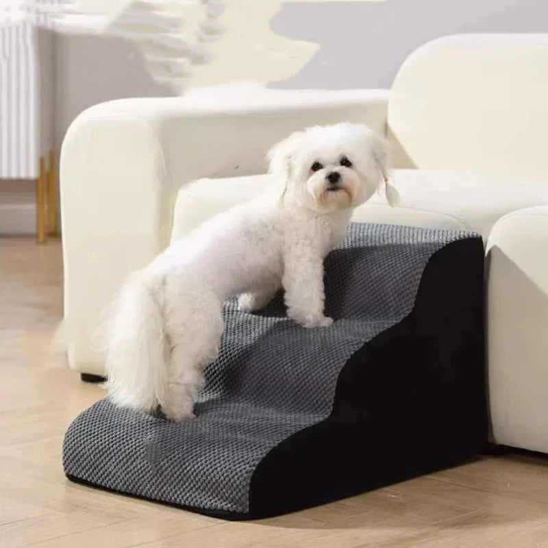 60 *33*30cm Pet Dog Ladder 3 Steps Stairs for Sofa Bed Cat Dog Stairs Ramp Washable Pet Supplies Puppy Ramp 5 Colors