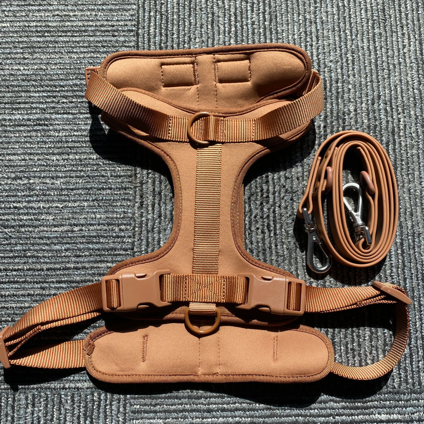 Dog Harness And Leash Set, Waterproof Easy To Clean Dog Leash Adjustable Dog Vest Harness With Dog Poop Bag Holder For Small, Me