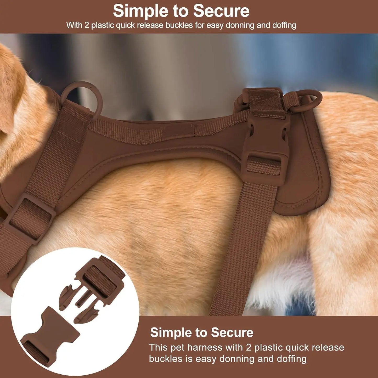 Dog Harness And Leash Set, Waterproof Easy To Clean Dog Leash Adjustable Dog Vest Harness With Dog Poop Bag Holder For Small, Me