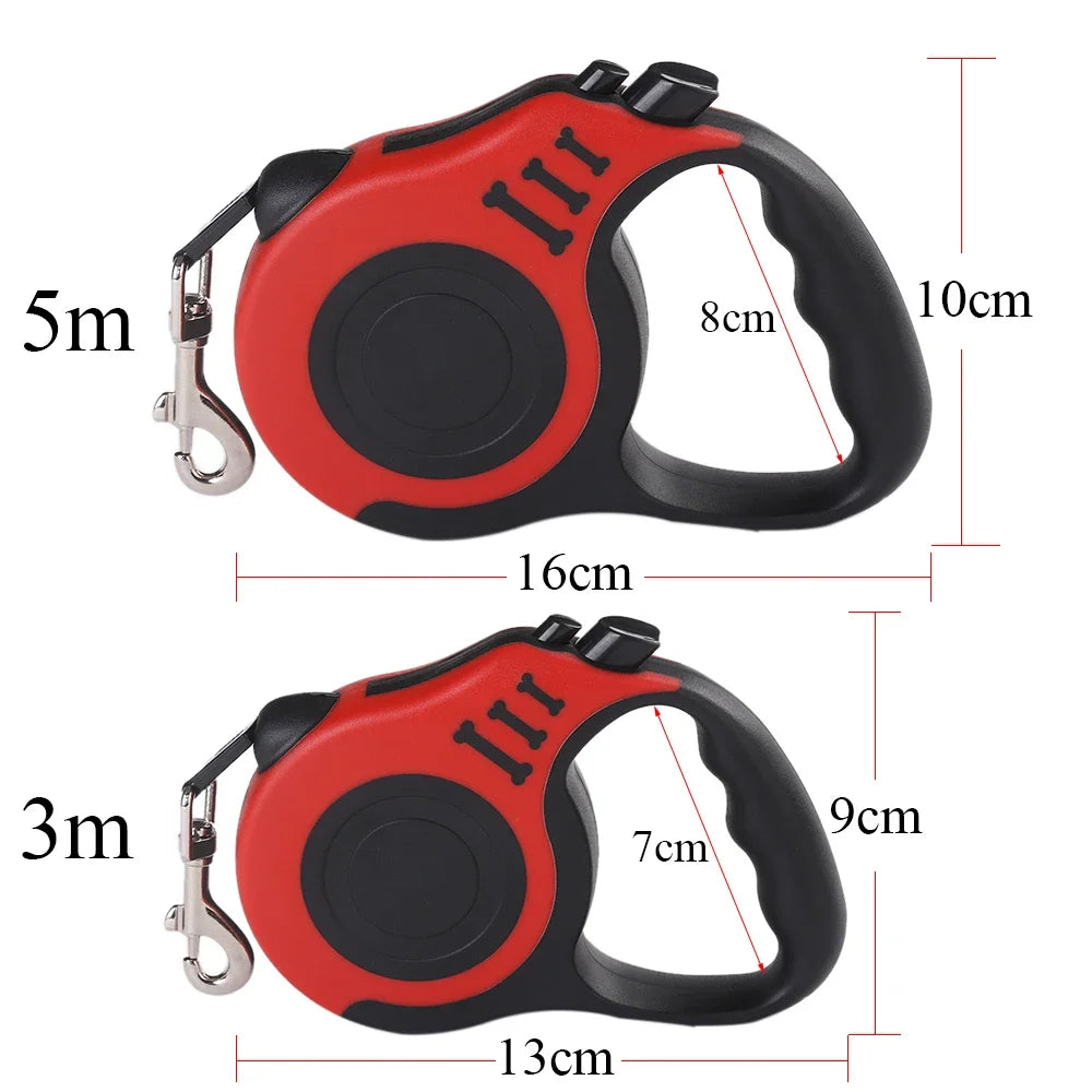 Dog Leash 3m 5m Durable Automatic Retractable Cat Lead Extension Puppy